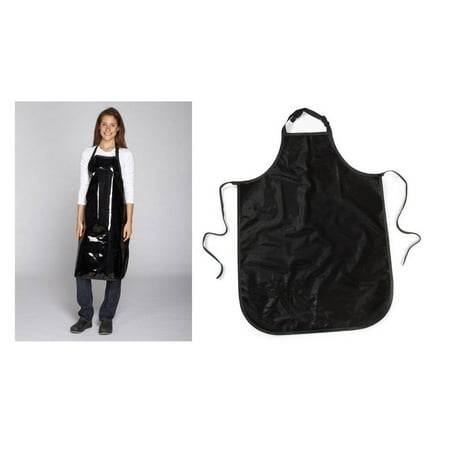 Value Grooming Aprons Water Resistant Vinyl Apron for Dog & Cat Groomers Salon (Value - Black)