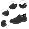 thumbnail image 7 of Orthopedic Walking Shoes for Women Arch Support Casual Slip on Knit Loafers Comfortable Sotf Sole Stretch Gym Workout Athletic Shoes Black Size 7.5, 7 of 7