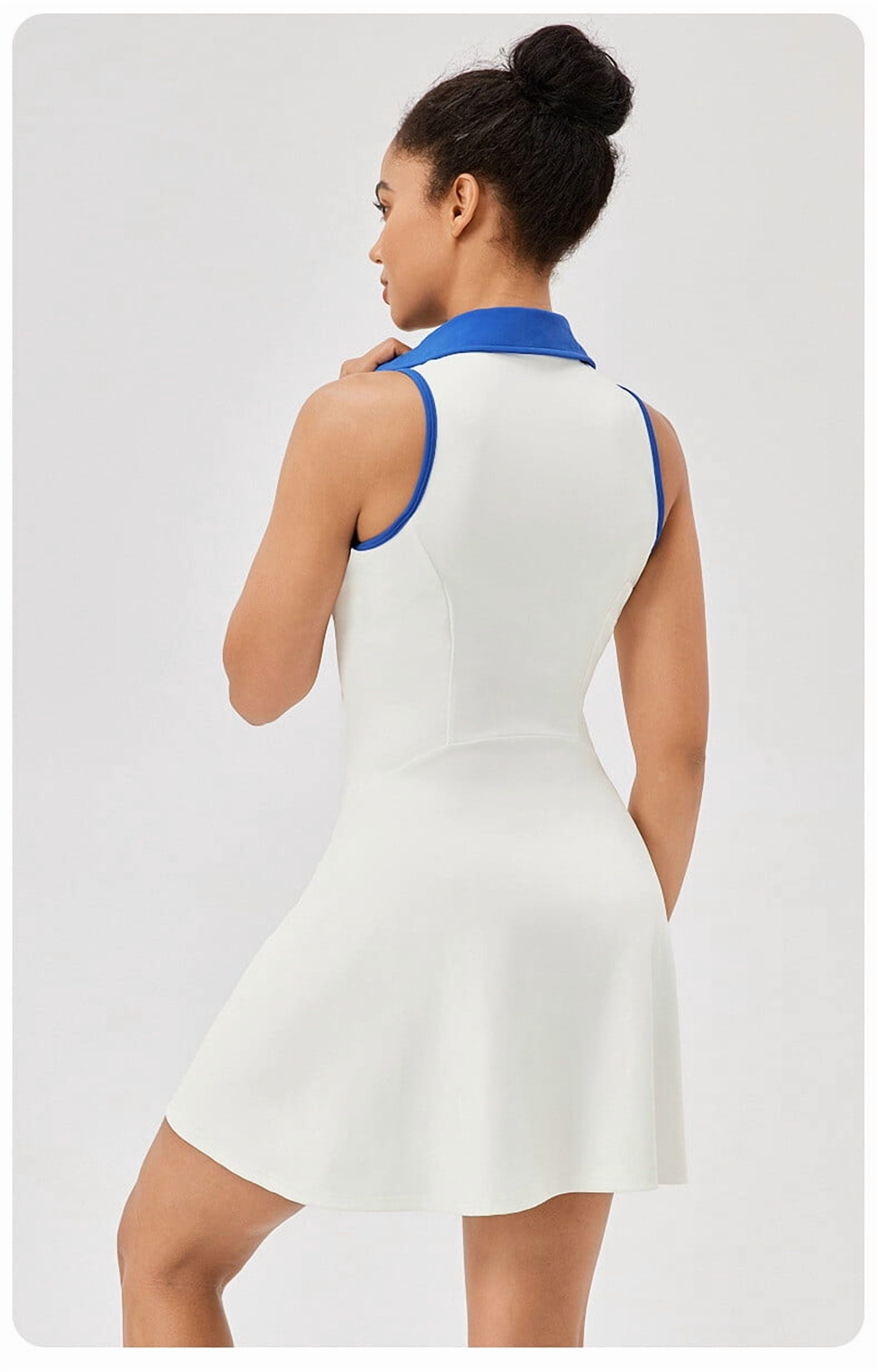 Women Tennis Dress Fitness Athletic Quick Dry Breathable Sports One Piece Dress