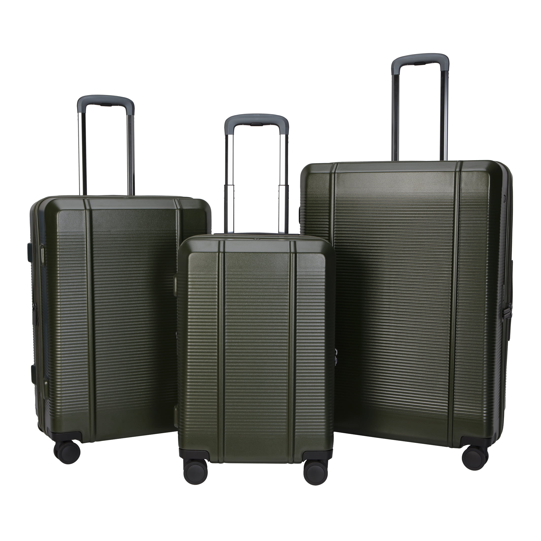 btL 20-inch Carry-On Expandable Hardside Upright Luggage With 360 Spinner Wheels and Divider Pockets, Green