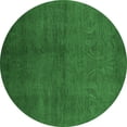 thumbnail image 1 of Ahgly Company Indoor Round Oriental Emerald Green Industrial Area Rugs, 3' Round, 1 of 4