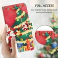 thumbnail image 6 of Phone Case for iPhone 17 Pro, Luxury Christmas Pattern Card Slots Cash Pocket Magnetic Clasp Full Body Protection Shockproof Kickstand Wallet Flip Case with Wrist Strap for iPhone 17 Pro, F, 6 of 9