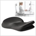 thumbnail image 3 of Cojín de asiento de espuma viscoelástica Soledad extraíble con cremallera negro, 3 of 9