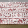 thumbnail image 6 of Ambesonne Traditional Place Mats Set of 4, Prehistoric Drawing, Standard Size, White Red, 6 of 6