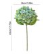 thumbnail image 3 of Tallo de flor de seda de hortensia artificial | Flor artificial de 54 pétalos para bodas y decoración del hogar | Manualidades y pintura al óleo | 18 x 45 cm, 3 of 6