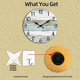 thumbnail image 3 of Reloj de pared para baño, reloj de pared rústico que funciona con pilas, silencioso, de madera, sin tictac. Cada reloj es una decoración para el hogar., 3 of 6
