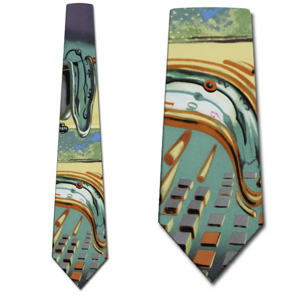 Dali Melting Clocks Necktie Mens Tie