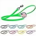 thumbnail image 3 of Dogline Biothane Waterproof Dog Leash Strong Coated Nylon Webbing with Black Hardware Odor-Proof Easy to Clean High Performance for Small or Large Dogs Made in USA 4 or 6 ft Lead, Tropical Green, 3 of 4