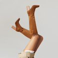 thumbnail image 7 of BOBOGOJP Back To School Knee High Boots for Women Square Toe Stiletto Heel Long Boots Pull On Tall Boots Wide-Calf Stylish Comfortable Fall Boots (Brown,8), 7 of 7