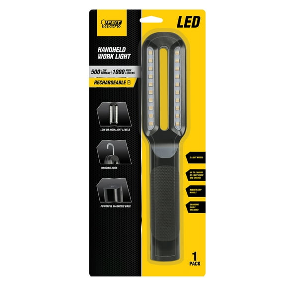 Feit Electric LED 10 Watts Daylight 500/1000 Lumens of Brightness Rechargeable Handheld Work Light