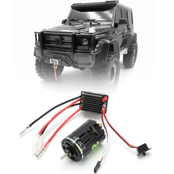 540 Brushed Motor And 320A ESC Set, Powerful 540 Brushed Motor 320A ESC Combo High Performance Low Noise High    For RC Crawler