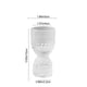 thumbnail image 3 of Candelabro Pequeño Navideño de Copa de Vino | Portavelas Cónico de Vidrio Grueso Transparente con Orificio de 3,8 Cm | Elegante Adorno de Escritorio para Mesa de Comedor, Repisa de Chimenea, Decoraci, 3 of 6