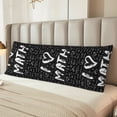 thumbnail image 6 of Easygdp I love Math Long Body Pillowcase - Super Soft Microfiber Body Pillow Case - Envelope Closure, Cool, Anti-Fading- 20x54 in, 6 of 8