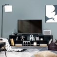 thumbnail image 3 of Patiojoy 3 PCS Adjustable TV Stand Minimalist Entertainment Center for 43 55 60 65 Inch TV Media Console Table Black, 3 of 10