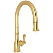 Perrin And Rowe U.4744-2 Georgian Era 1.75 GPM Pull Down Kitchen Faucet - Brass