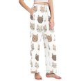 thumbnail image 2 of FORMRS Women's Pajama Pants with Pockets Soft Comfy Loungewear Sleep Bottom, Sizes S-2XL, Light Gray Cat Pattern, 2 of 8