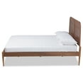 thumbnail image 3 of Baxton Studio Kassidy Classic and Traditional Walnut Brown Finished Wood Queen Size Platform Bed, 3 of 11