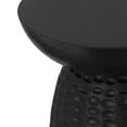 thumbnail image 3 of Boyd 16 inch Wide Solid Mango Contemporary Tall Accent Table in Black, Assembled, 3 of 10