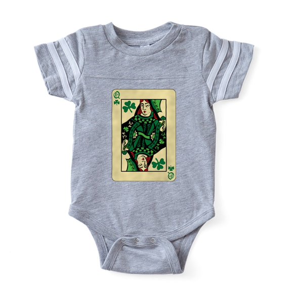 CafePress - Queen Of Shamrocks - Cute Infant Baby Football Bodysuit