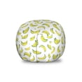 thumbnail image 1 of Banana Storage Toy Bag Chair, Graphical Tasty Fruit Scattered on a Plain Background, Stuffed Animal Organizer Washable Bag, Large Size, Pastel Yellow Sea Blue, by Ambesonne, 1 of 3
