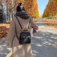 thumbnail image 3 of LinYooLi Vintage Womens Pu Leather Backpack Small Korean Style School Girl Backpack Fashion Designer Female Square Shopper Bag, 3 of 6