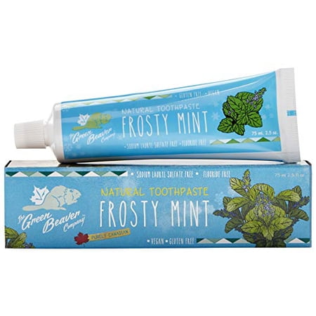 Green Beaver Fluoride Free Natural Toothpaste 3-Pack (Frosty Mint)