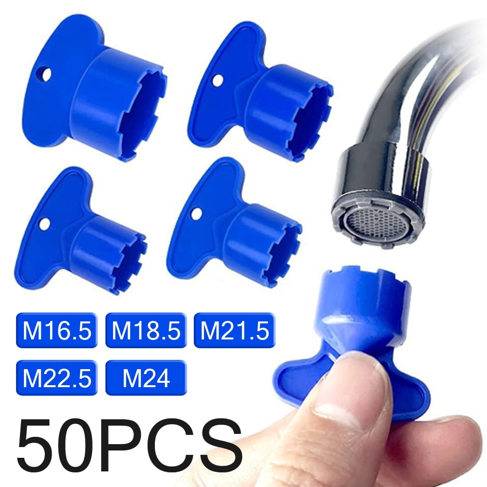 50Pcs Sink Water Faucet Aerator Key Cache Aerator Removal Tool Key ...