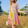 thumbnail image 3 of Georgia okeeffe Vestido de manga corta Vestido largo mujer verano traje de mujer, 3 of 7
