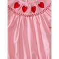 thumbnail image 6 of BemeyourBBs Newborn Baby Girl Valentines Day Outfits Infant Gingham Plaid Bubble Romper Heart Letter Ruffle Trim Short Sleeve Bodysuit Cute Spring Summer Clothes, 6 of 9