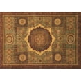 thumbnail image 1 of Ahgly Company Indoor Rectangle Oriental Brown Modern Area Rugs, 2' x 5', 1 of 4