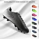 thumbnail image 3 of Botines de fútbol Vizari Stealth Firm Ground para hombre, color blanco y negro, 3 of 6