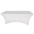 thumbnail image 1 of Elegante mantel rectangular blanco con elástico para bodas y decoración del hogar, 122 x 76 x 75 cm, 1 of 8