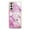 Darkpurple, variant on For Samsung Galaxy S22 Marble Patterned Case with Card Holder, Back Folio Kickstand PU Leather Soft Crystal Bumper Edge, Magnetic Clasp Back Cover For Samsung Galaxy S22,Marble #1
