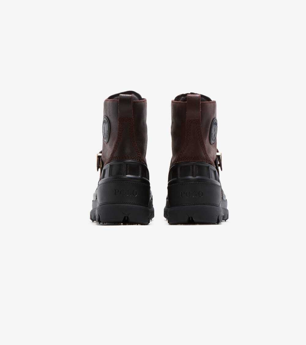 ✅Polo Ralph Lauren Oslo High Men\'s Brown Black Waterproof Lifestyle Boots YUM92 Polo Ralph Lauren Oslo High Men main image 3
