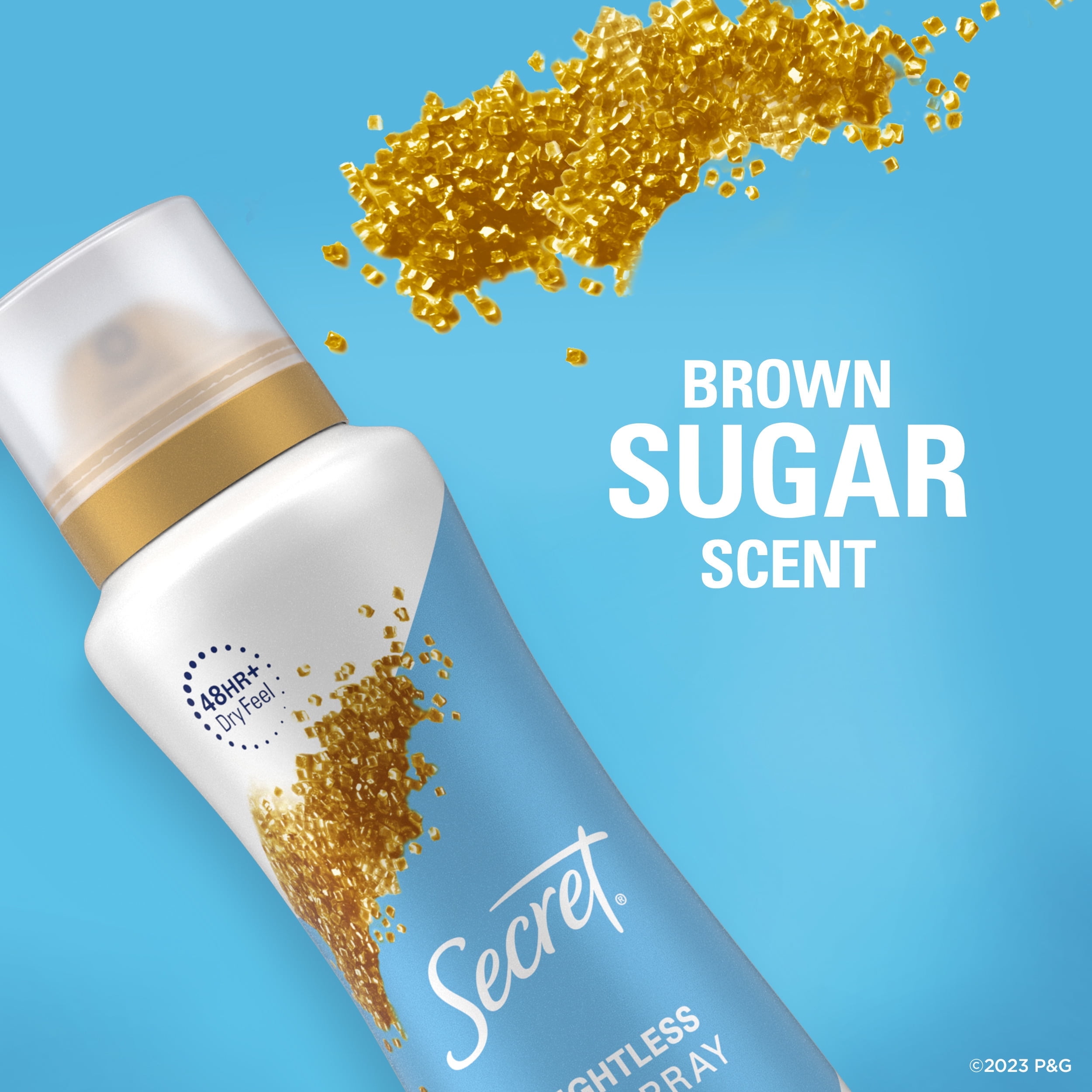 Secret Dry Spray Antiperspirant Deodorant for Women, Brown Sugar, 4.1oz.