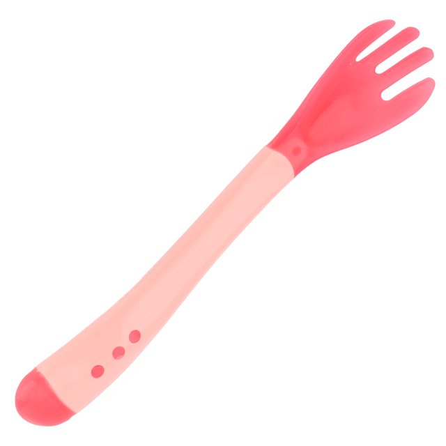 Vajilla Para Bebé, Cuchara De Entrenamiento Para Niños Pequeños Con Borde Redondeado, No Tóxica, Flexible, Que Cambia De Color, Para El Hogar, Vajilla Para Bebé