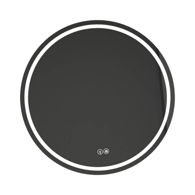 Espejo baño resistente con doble toque, iluminación LED, modos luz, sensores táctiles, reparación premium, regulable, montaje en pared. 60 cm de diámetro