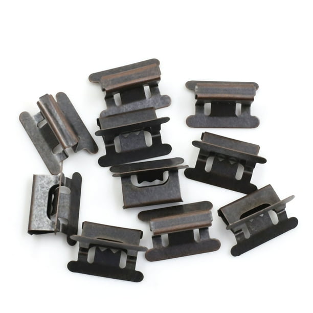 Car Dashboard Retainer Console Panel Metal Fastener Clips 19 x 12mm