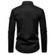 thumbnail image 5 of pstuiky camisa de manga larga para hombre, Camisa blusa informal de manga larga con cuello vuelto y botones lisos a la moda para hombre top de hombre xl, 5 of 8