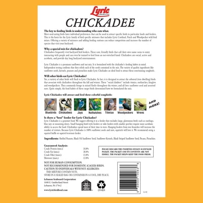 Lyric Chickadee Sunflower & Nut Mix Wild Bird Food, 4 Lb photo 2