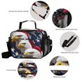 thumbnail image 3 of FORMRS Student Lunch Bag Insulated Reusable Cooler Box with Zipper Pockets, American Eagle Pattern, 3 of 9