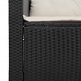 thumbnail image 3 of vidaXL 5 Piece Garden Sofa Set with Cushions Black Poly Rattan Acacia, 3 of 5