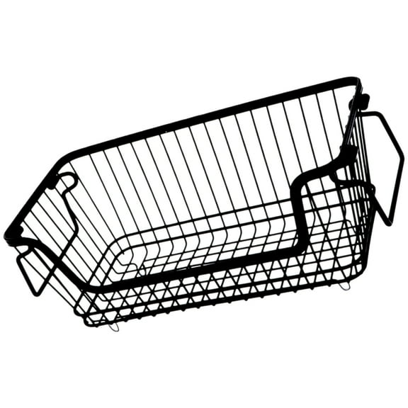 Milisten Black Basket for Kitchen 1Pcs 12.58X6.29X5.89in Families Outdoor Decoration