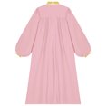 thumbnail image 6 of iiniim  Kids Girls Graduation Gown Color Block Stand Collar Long Sleeve Zipper Robe Dress Pink 10, 6 of 7