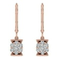 thumbnail image 2 of 1/2 Carat Diamond Drop Earrings in 14K Rose Gold (I1-I2 Clarity), 2 of 3
