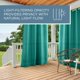 thumbnail image 5 of Exclusive Home Cortinas para Interiores y Exteriores, Lisas con Ojales en la Parte Superior, par, Entrada/Salida s&oacute;lido GT, Verde Azulado, 1.37 m x 2.13 m, 1, 5 of 11