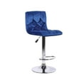 thumbnail image 2 of Heavenly Collection Blue Velvet Adjustable Stool, 2 of 2