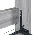 thumbnail image 4 of Euroco Pine Wood Full Size Murphy Bed, Convertible Wall Bed into Cabinet for Kids Teens, Gray, 4 of 12