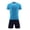 Blue A2, variant on Edvintorg Soccer Jersey for Boys 2 Piece Mesh Quick Dry Crewneck Short Sleeve Casual Top and Short Training Uniform Size 6-15
