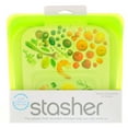 thumbnail image 5 of Stasher  Reusable Silicone Food Bag  Sandwich Size Medium  Lime  15 fl oz  450 ml, 5 of 11